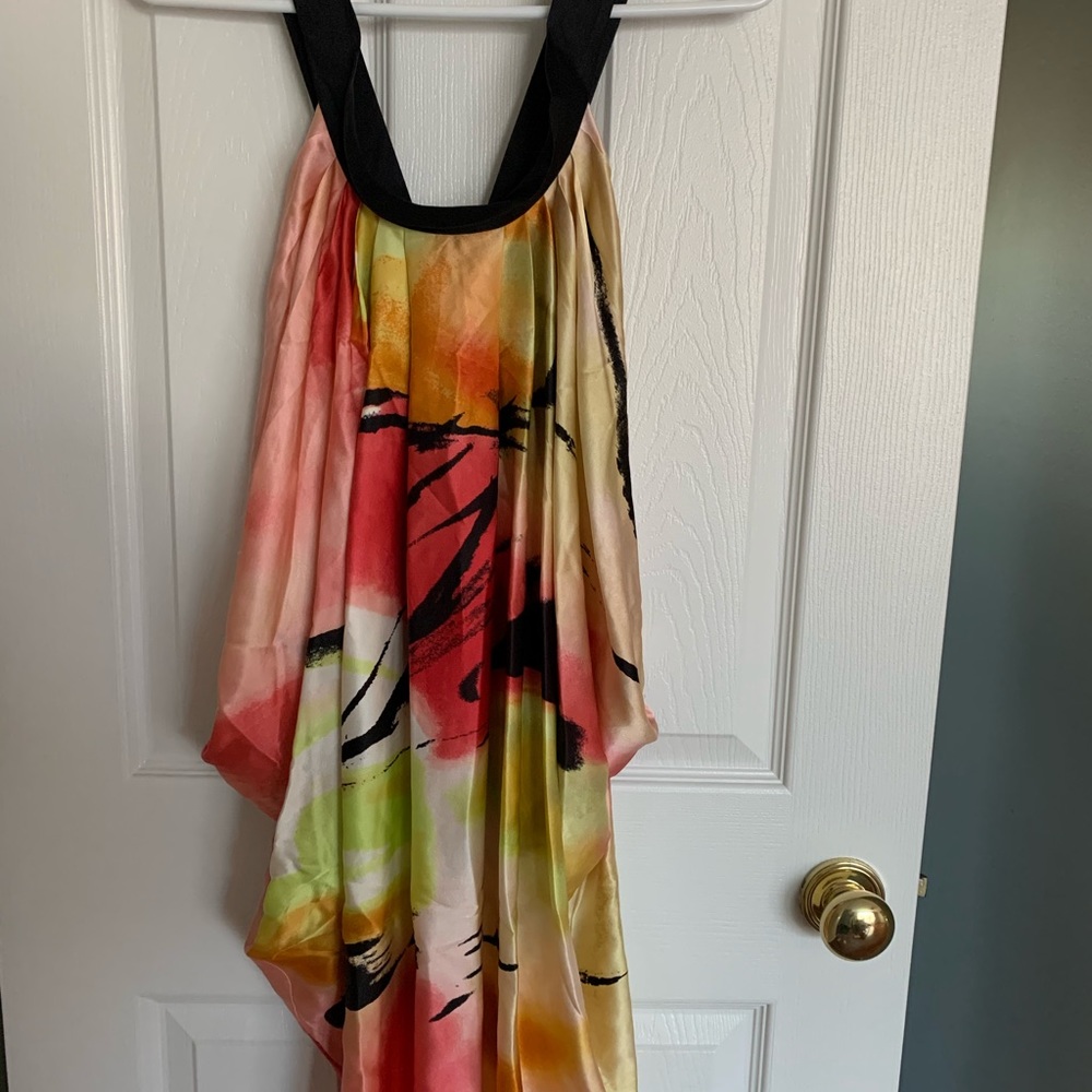 BCBG circle neck sleeveless dress
